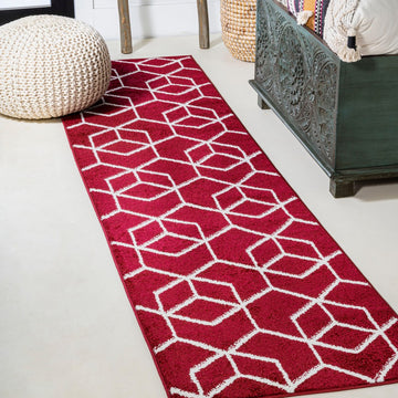 Tumbling Blocks Modern Geometric Area Rug 2